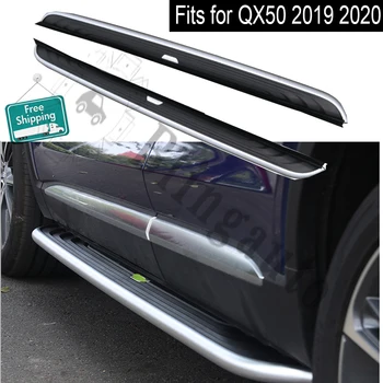 Подходит для I.nfiniti QX50 2019 2020, 2 шт. подножка, боковая подножка Nerf, протектор педали из алюминиевого сплава
