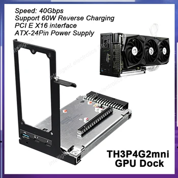 Графическая док-станция TH3P4G2mini Thunderbolt Для Ноутбука Macbook С внешней Видеокартой Поддержка Док-станции RTX 3060 GTX 1060 ect