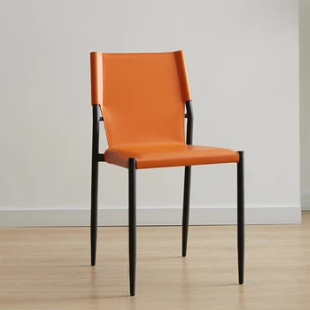 Дизайнерское Расслабляющее Кожаное кресло Металлическое Современное Эргономичное Офисное кресло для спальни Кухонные Напольные шезлонги Salle Manger Японская мебель