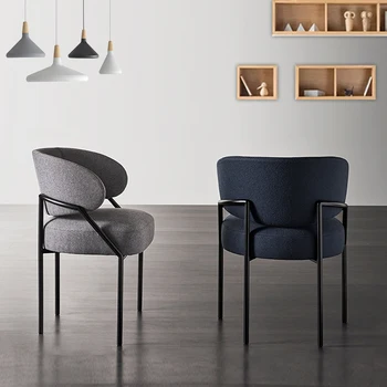 Итальянские дизайнерские легкие роскошные обеденные стулья и письменные столы, стулья для отдыха, высококачественные домашние спинки, мягкие сумки, современное кресло