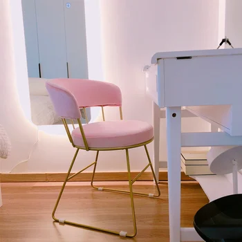 Роскошные обеденные стулья в скандинавском стиле с ножками из розового золота, Удобные Уникальные стулья для ожидания, Модная гостиная Silla, Доступная мебель для интерьера