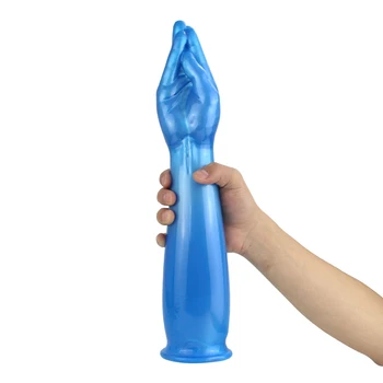 Огромный Синий пенис SM Реалистичный Кулак Секс-игрушка Health TPE Большая рука Экстремальный Фистинг Анальная пробка Секс-игрушки Для женщин Фаллоимитатор для взрослых