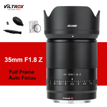VILTROX 35mm F1.8 STM Полнокадровый объектив для Nikon Z Mount С автоматической Фокусировкой Широкоугольный Объектив Большой Диафрагмой Для камеры Z6 II Z7 Z50 ZFC