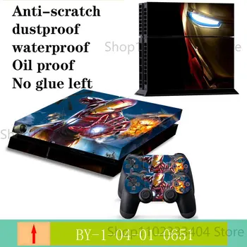 Marvel Мстители Железный Человек Капитан Америка Халк Виниловая наклейка на кожу для контроллеров PS4 Наклейка на ручку Игровые аксессуары