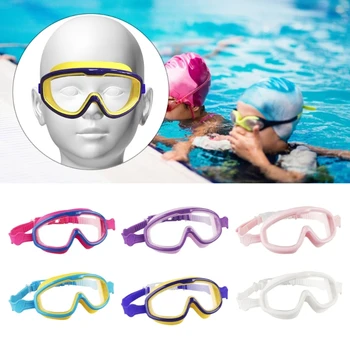 6 Цветов Детские Защитные Плавательные Очки Для Летнего Бассейна 3D Дизайн 180 ° Широкий Обзор Детские Подводные Очки для детей от 8 до 13 Лет