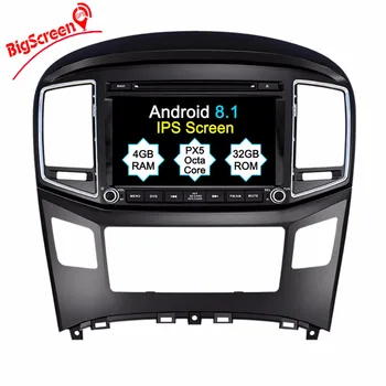 Автомобильный CD DVD-плеер Android 8.1 GPS-навигация для Hyundai H1 2016-2018 мультимедийный плеер Спутниковая навигация магнитофон головное устройство HD