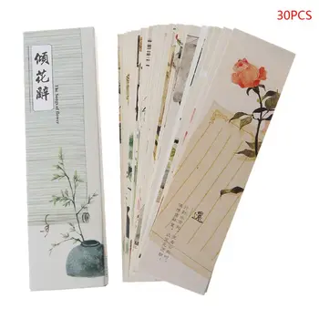 30 шт. для креативных бумажных закладок в китайском стиле, открыток для рисования в стиле Ретро, Красивая Прямая доставка