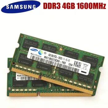 SAMSUNG 4GB 1RX8 2Rx8 PC3 PC3L12800S DDR3 4G 1600 МГц Память Ноутбука Модуль ноутбука SODIMM RAM
