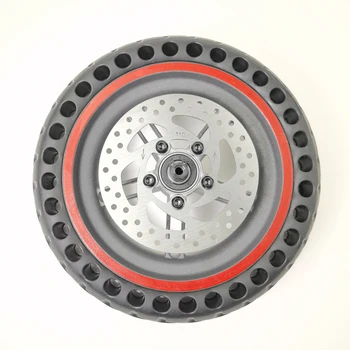 Твердая задняя шина 8,5-дюймового электрического скутера + дисковый тормоз ступицы колеса для замены шин с противоскользящей амортизацией M365/ Pro