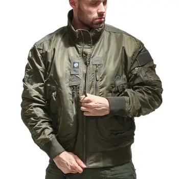 Ветрозащитная мужская военная куртка для поездок на работу на открытом воздухе, тактическая куртка-бомбер, мужская повседневная водонепроницаемая куртка с несколькими карманами