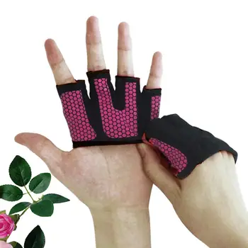 2 тренировочных перчатки на полпальца Перчатки для фитнеса Перчатки для поднятия тяжестей Противоскользящие