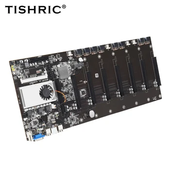 Материнская плата для майнинга TISHRIC BTC-T37 С поддержкой Видеокарты 8 GPU 8 * PCIE 16X 1066/1333/1600 МГц DDR3/DDR3L Материнская Плата Для майнинга