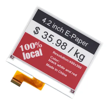 4,2-дюймовый 24P SPI Красный, белый, черный ЖК-дисплей для электронной бумаги Eink UC8276 Drive IC 400 * 300