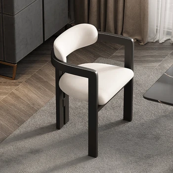 Итальянские обеденные стулья из массива дерева, Легкий Роскошный дизайнерский стул для домашнего ресторана, Простое современное кресло со спинкой, мебель для столовой