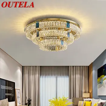 Потолочные светильники OUTELA Nordic с современным светодиодным освещением, роскошный креативный хрустальный светильник для домашнего декора гостиной и спальни