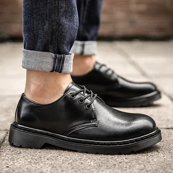 мужская обувь, весна-осень, Оксфорды, натуральная кожа, повседневная мужская обувь на плоской подошве со шнуровкой, дизайнерская обувь для мужчин, обувь для вождения, мужская обувь большого размера 48