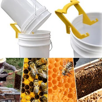 1 шт. Держатель ведра для пчеловодческого меда на галлон, пластиковый кронштейн, рама для захвата, Подъемник для пчел, инструменты, оборудование, принадлежности