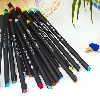 100 ярких цветов, цветная ручка Fineliner Fine Point, набор маркеров 0,4 мм, цветная ручка для ведения журнала, заметок, рисования