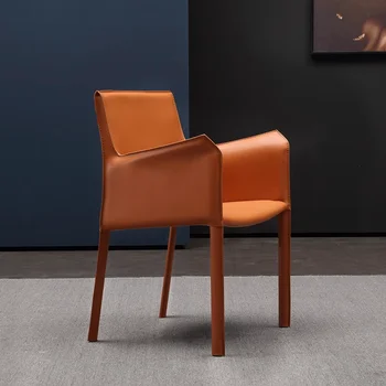 Трон Роскошное кресло для столовой с усовершенствованным акцентом Эргономичные Стулья Dinette Sillon Dormitorio Современная мебель середины века WXH30XP