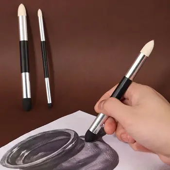 Ручка-ластик для рисования, губчатая кисть с двойной головкой для художественной подсветки серой поверхности, обработки деталей теней, рендеринга, ластика для размазывания