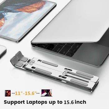 Портативная подставка для ноутбука, подставка для ноутбука, Алюминиевая подставка для планшета, складной кронштейн для ноутбука, держатель для ПК, подставка для Ipad Macbook, подставка для Macbook