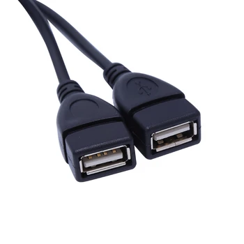USB 2.0 Тип A от 1 мужчины до 2 женщин Y-разветвитель, кабель для синхронизации данных, удлинитель для зарядки