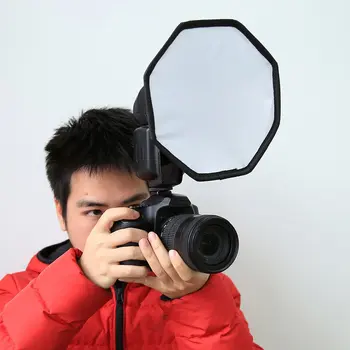20 см Универсальный Складной Рассеиватель Вспышки Софтбокс Профессиональная Фото Вспышка Восьмиугольный Рассеиватель Софтбокс для Canon Nikon Sony