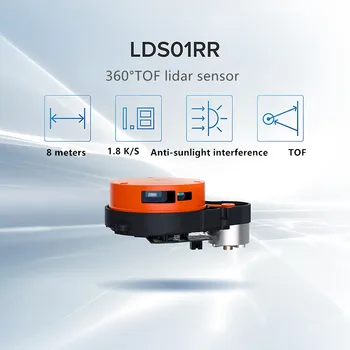 Roborock LDS01RR Высокоточная наружная лидарная навигация TOF с обходом препятствий ROS mapping дальномерный лидарный датчик USB интерфейс