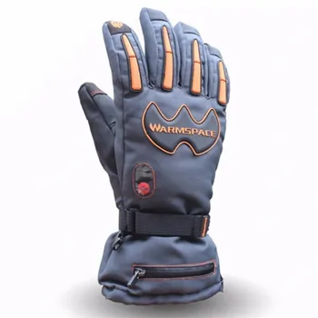 Перчатки с интеллектуальным электрическим подогревом емкостью 5600 мАч, супер Теплые Лыжные перчатки для занятий спортом на открытом воздухе, Литиевая батарея, обогрев тыльной стороны руки на 5 пальцев