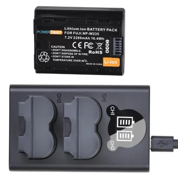 Сменные батарейки NP-W235 / зарядное устройство, совместимое с камерой Fujifilm X-T4 X-T5 и батарейной ручкой