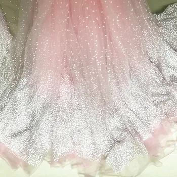 Новое свадебное платье из кружевной ткани в серебристую горошину Snowflake, Детская одежда, Аксессуары для украшения
