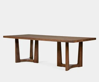 Обеденный стол из массива дерева в скандинавском стиле простой длинный стол в индустриальном стиле Итальянский легкий экстравагантный журнальный столик креативный стол для конференций