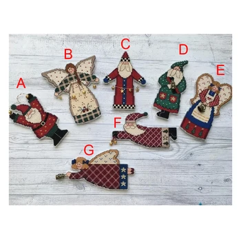 Набор для вышивания крестиком Amishop Gold Collection, Домотканые Подарочные украшения для праздника Рождества Санта-Клауса и Ангелов DIM 00245