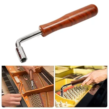 Профессиональный L-образный ключ для ухода за музыкальными инструментами, молоток для настройки пианино, рычаг для настройки пианино, гаечный ключ с пластиковой ручкой