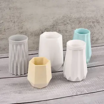 Керамические формы, вазы для кашпо, силиконовые формы для DIY, эпоксидная штукатурка, Бетонный Цветочный горшок, литьевая форма для садоводства