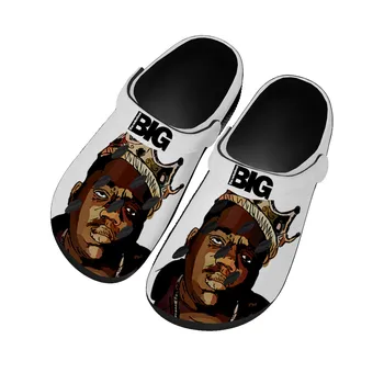 The Notorious B.I.G. Rapper Trends Домашние Сабо, Водонепроницаемая Обувь На Заказ, Мужская Женская Обувь Для подростков, Дышащие Пляжные Тапочки С дырками