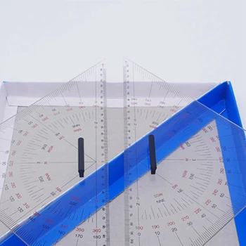 Треугольная линейка для рисования диаграмм, 300 мм крупномасштабная треугольная линейка для измерения расстояний, обучение инженерному делу