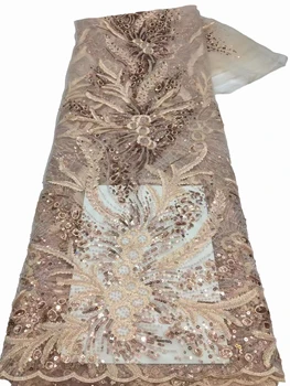 Высококачественная вышивка бисером, тюбик из тенг-бисера, вышивка блестками, винтажное элегантное платье чонсам, кружевная ткань для платья