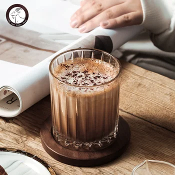 Высококачественная стеклянная чашка в стиле INS, высококачественная чашка для завтрака, чашка для чая с молоком, чашка для домашнего кофе