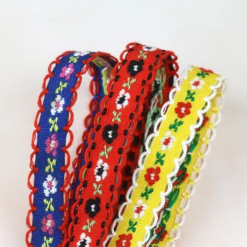 5 ярдов винтажной ленты с этнической вышивкой, кружевная отделка в стиле бохо, ткань ручной работы 