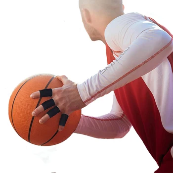 10 ШТ Манжеты для пальцев Эластичный Баскетбольный упор для пальцев Защитный кожух Эластичный Волейбольный зал Оборудование для фитнеса