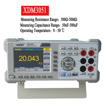 OWON XDM3051 5 1/2 Настольный цифровой мультиметр 1 м Функция регистрации данных Высокоточный мультиметр
