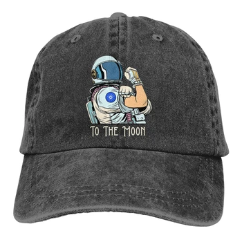 Мы можем это сделать, астронавт на Луну, космонавт АДА, Бейсболка с козырьком, уличные шляпы с криптовалютой Cardano Coin на заказ