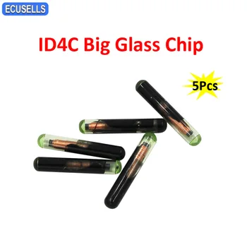 Ecusells 5 шт./лот Чип для ключей автомобиля ID4C Большой стеклянный чип (После продажи) ID 4C Чип для Ford для Toyota для Mazda