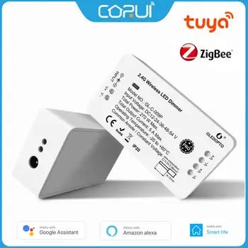 CORUI Tuya Zigbee LED Dimmer Controller Pro Smart LED Strip Controller Работает с Smart LIfe SmartThings Alexa Google Home