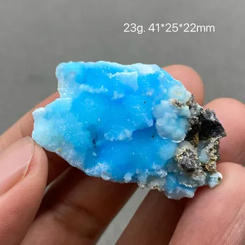 100% натуральный синий кристалл арагонита, образцы драгоценной руды, бесплатная доставка