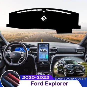 Для Ford Explorer 2020-2022 Крышка приборной панели автомобиля, избегающая освещения, приборная платформа, стол, защитный Коврик для приборной панели, Аксессуары для ковров