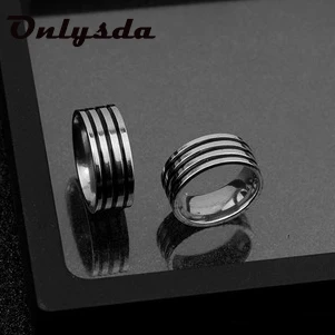 Винтажные Мужские и женские кольца-звенья из нержавеющей стали, простые для девушки, парня, свадьбы и пары, украшения для творчества, подарочные Дропшиппинг