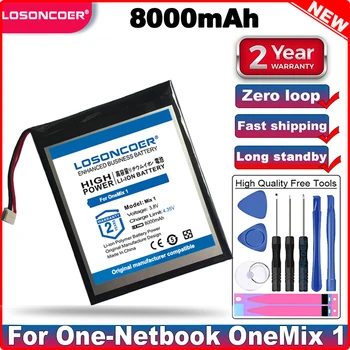 LOSONCOER 8000mAh OneMix 1 Аккумулятор хорошего качества Для One-Нетбука OneMix OneMix 1 H-687292P Аккумуляторы