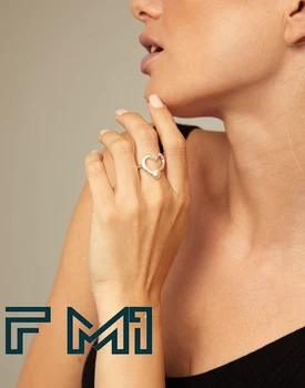 Fahmi 2023, новинка UNOde50, Модное посеребренное кольцо 925 пробы, Изящное модное вращающееся кольцо, Праздничный подарок с тиснением: Логотип бренда